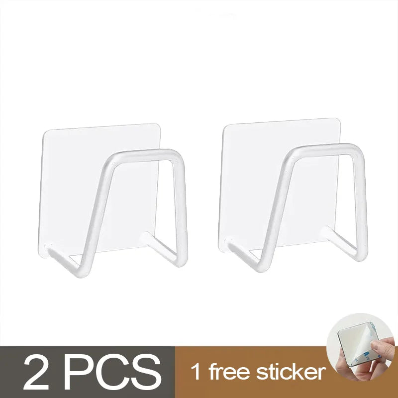 1pc Stainless Steel Sink Sponge Rack For Sponge Steel Wire Ball Draining Paste The Inner Wall Of The Sink Kitchen Supplies