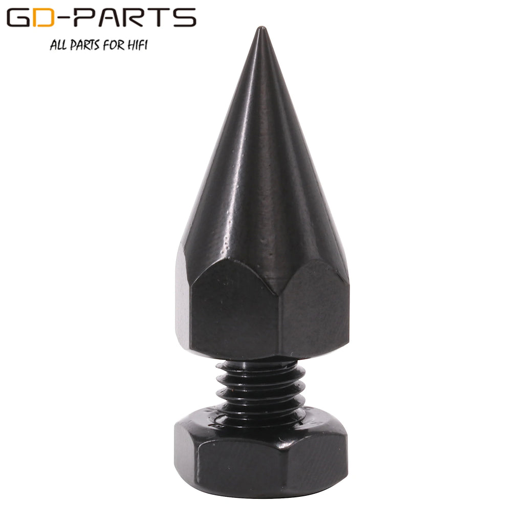 M6 M8 Thread Iron Speaker Spike Cone Damper AMP Turntable Recorder Studio Monitor Isolation Stand Vibration Cone Foot Pad 40mm