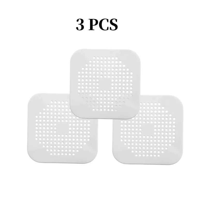 Silicone With Suction Cup Floor Drain Sticker Bathroom Sewer Hair Filter Drain Cover Home Floor Drain Mat Bathroom Accessories