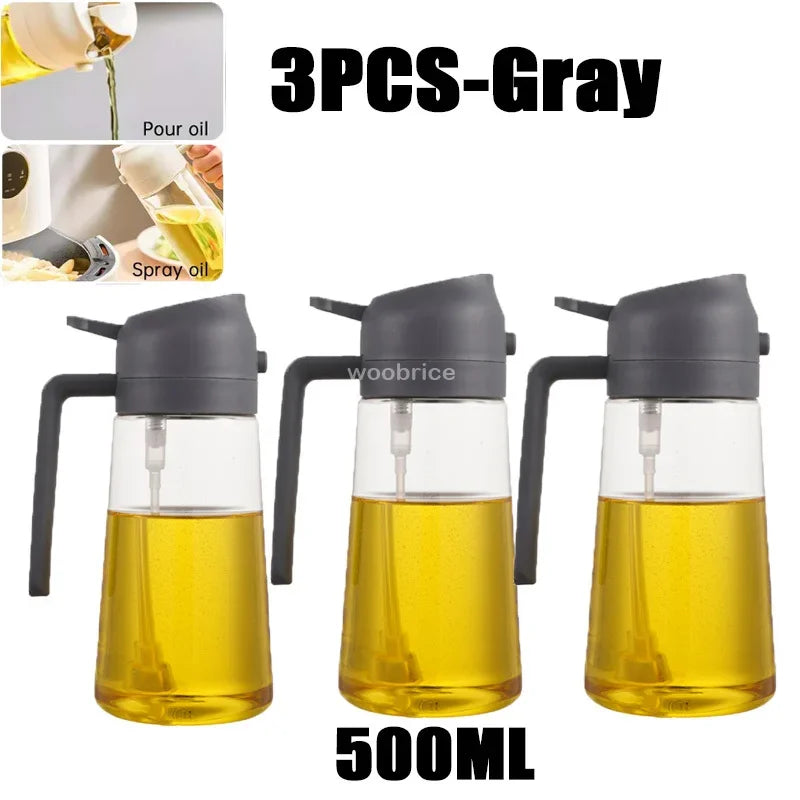 Plastic Spray Oil Sprayer Bottle Spray Oil Dispenser Oil Jar Cruet BBQ Kitchen Baking Roasting Picnic Kitchen Tool