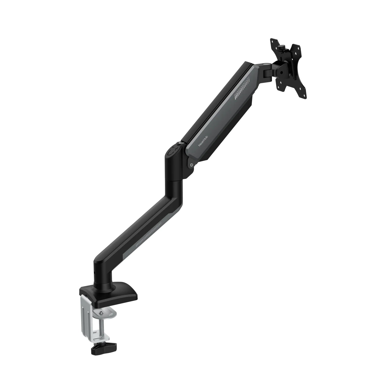 Nearhub MS-001 Monitor Arm Mount Bracket Single Arm,Flexible Adjustment 180° Swivel 360°Rotation Support Monitor Arm Stand