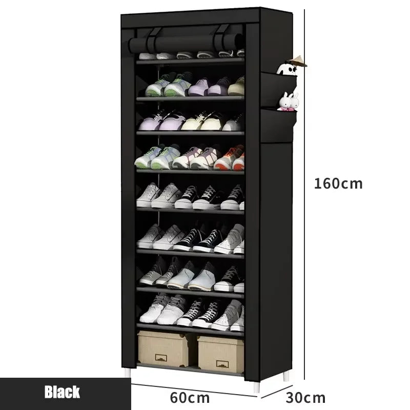 Home corridor living room shoe rack fabric dustproof shoe cabinet economical multi-layer shoe cabinet minimalist furniture