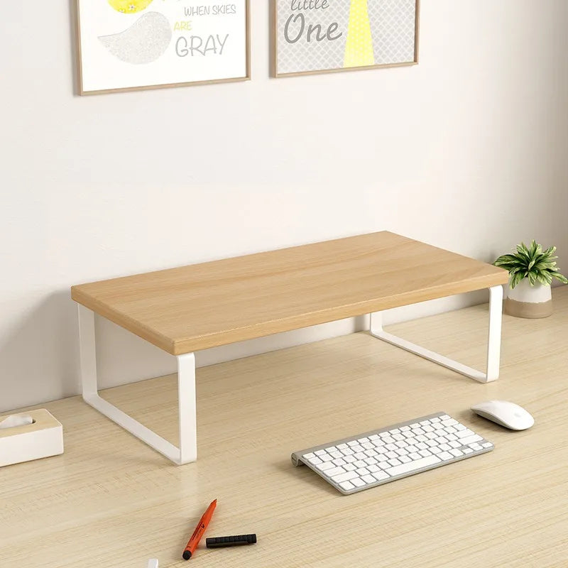 Hot 30/40cm Base Bracket Monitor Raising Stand  Desktop Computer Heightening Shelf Home Office Storage Holders Rack Organizer