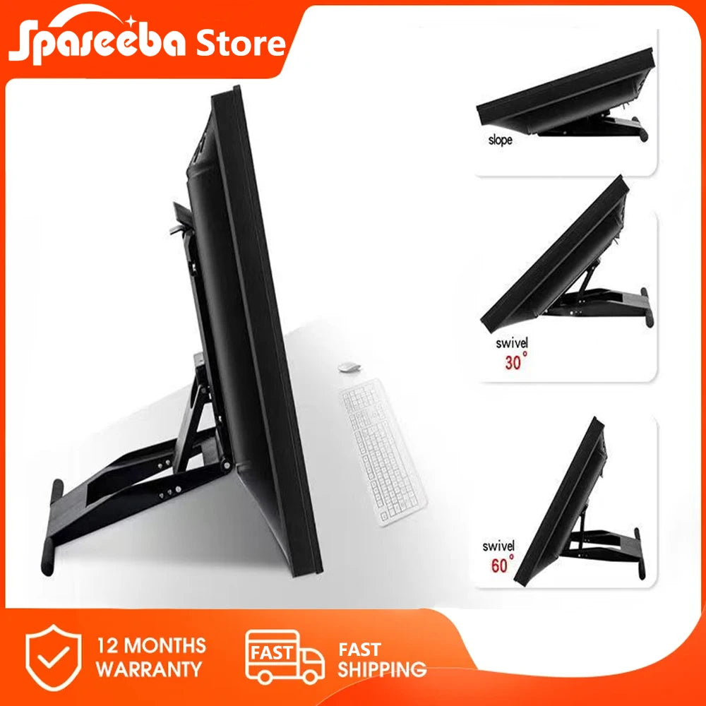 14-27'' LCD Monitor Base Bracket/Digital Graphics Tablet Display Stand/Folding Universal Holder for WACOM/HUION/XP-PEN