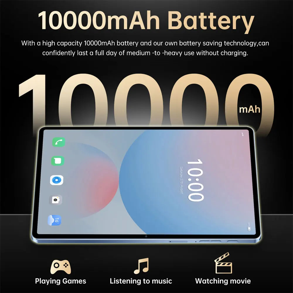 New Pad 7s pro Tablet PC 10000mAh 5G Dual SIM Android 15 Original 22GB+2TB Global Version 10 Inch Kids Tab Tablets With keyboard