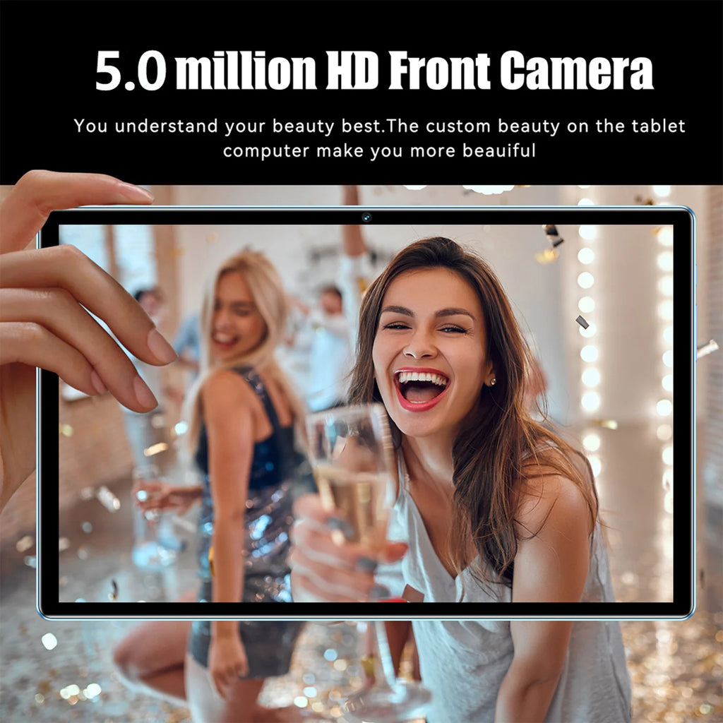 New Arrival 10.1 Inch Octa Core Android Tablets 6GB RAM 128GB ROM 4G Dual SIM Network AI Speed-up Tablet Bluetooth WiFi 6000mAh