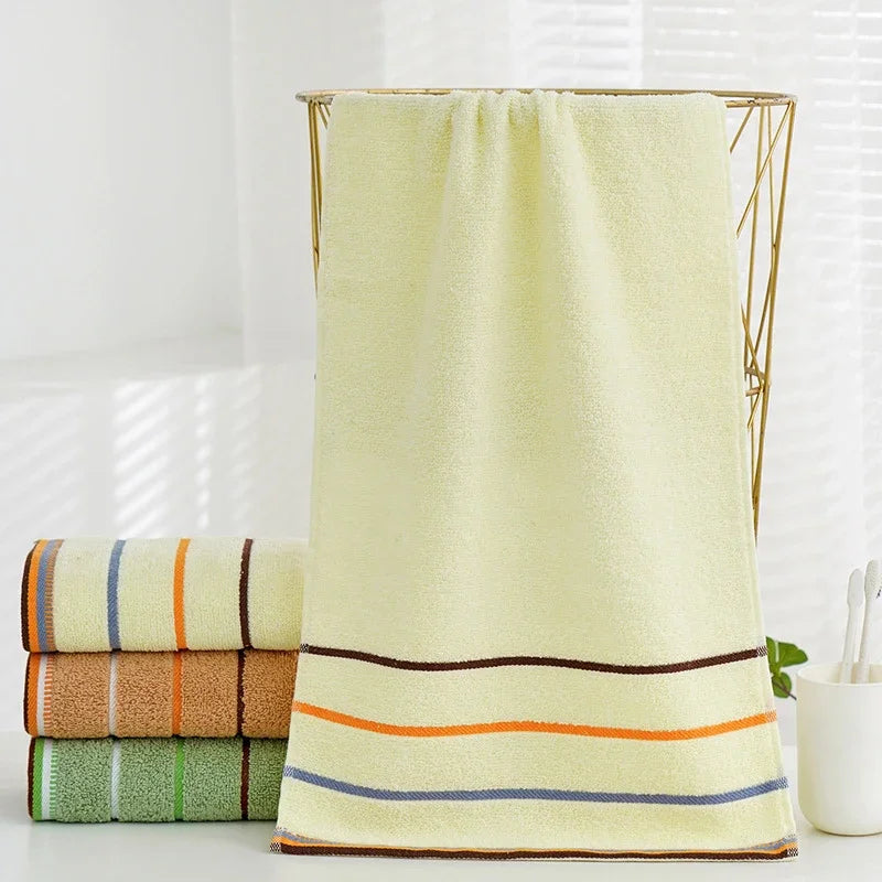 1 Pc Thickened Absorbent Bath Towel Soft Face Towel for Home