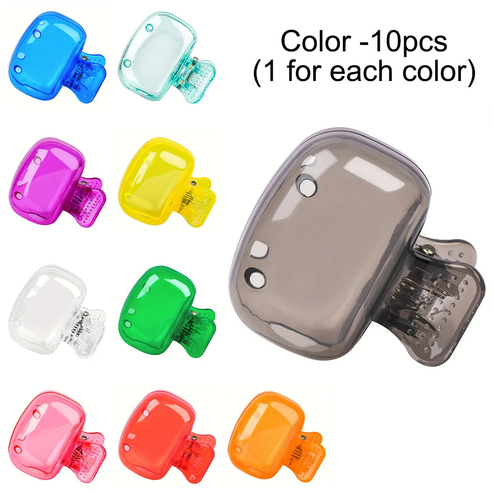 Travel Toothbrush Head Covers Toothbrush Protector Cap Brush Pod Case Protective Portable Plastic Clip For Household Travel