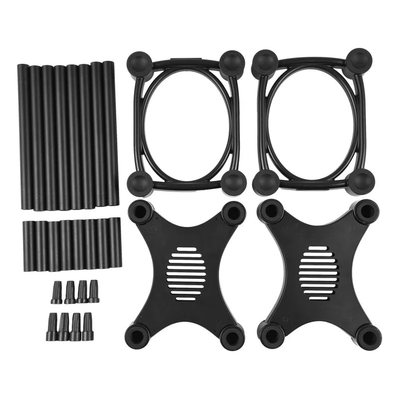 Desktop Speaker Stands Monitor Audio Bracket Shock Absorber Bracket Removable Speaker Monitor Stands for 5/6/8-inch Speaker