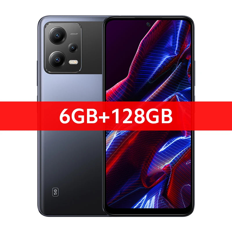 Global Version POCO X5 5G 128GB/256GB Cellphone 120Hz AMOLED DotDisplay Snapdragon 695 NFC 33W Fast Charging 48MP Camera