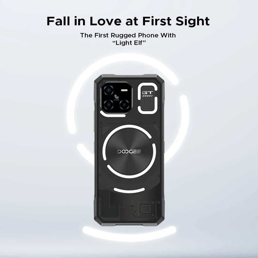 DOOGEE Blade GT 32GB(12+20) 256GB LED Light Effect 5G Smartphone 6.72'' FHD+ 120Hz 5500mAh 48MP Android 14 Cellphone