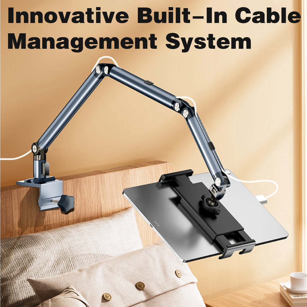 Artpowers Adjustable Tablet Stand Foldable Aluminum Universal Holder 360 Degree Rotation for 4-12.9Inch forVESE Portable Monitor