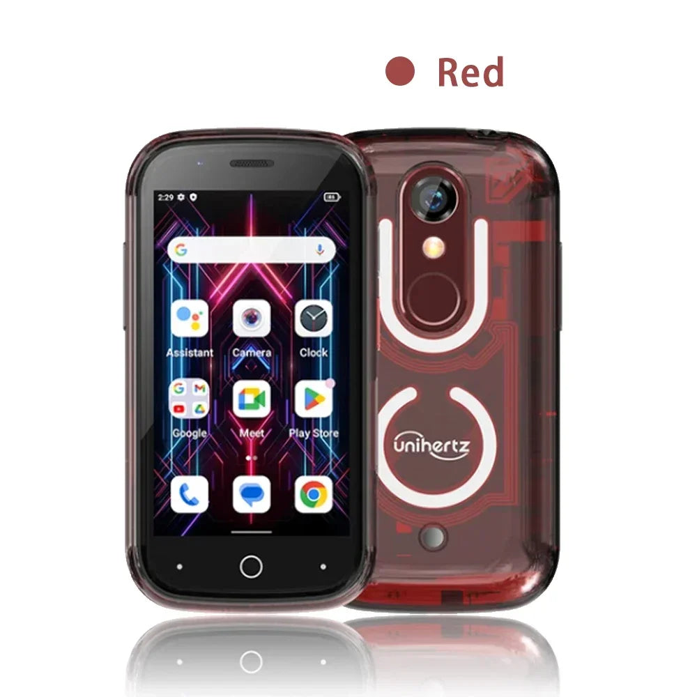 Unihertz Jelly Star Smallest Smartphone Android 13 8GB 256GB Led Light Unlocked Transparent Backshell Cellphone For Spare Phone