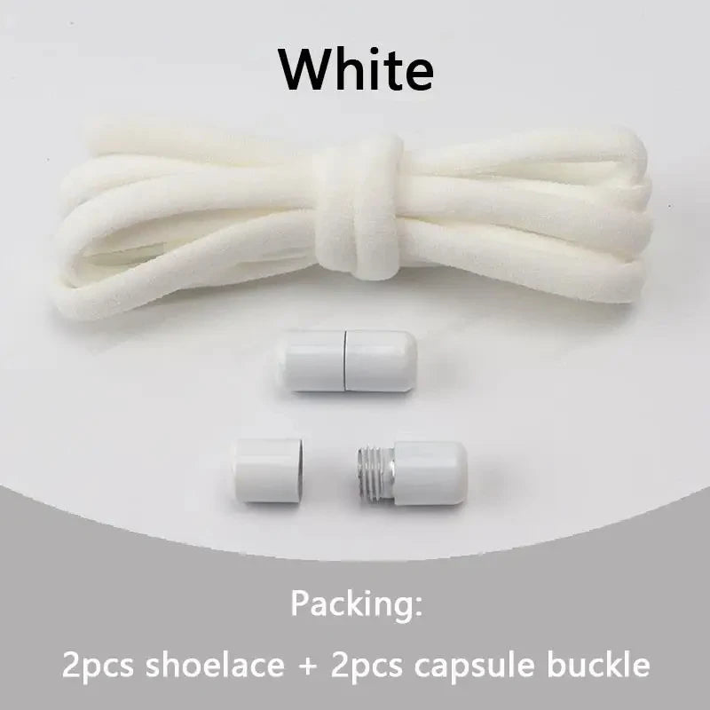 Elastic No Tie Shoelaces Semicircle Shoe Laces for Kids and Adult Sneakers Lazy Shoelace Quick Put on And Take Off Shoe Strings