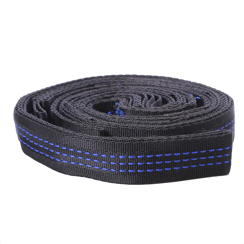 2Pcs High Bearing Capacity Hammock Straps 600lbs Breaking Strength Polyester Hammock Belt Rope 5 Ring Correias De Poliéster
