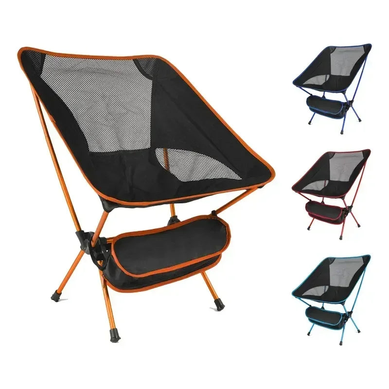 Outdoor Portable Folding Chair Beach Chairs for BBQ Travel Beach Hiking Picnic Seat Easy to Carry Convenient