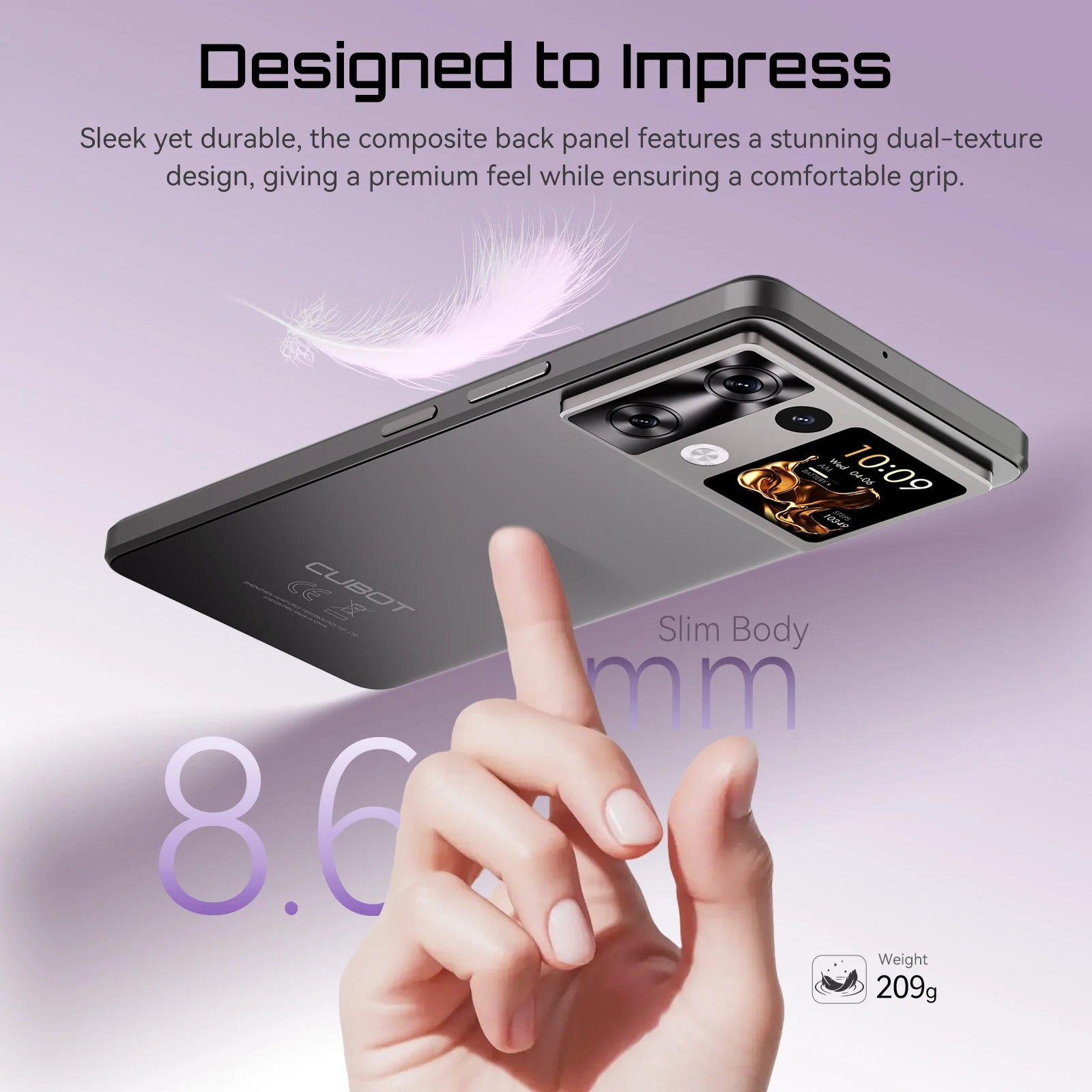 Cubot P90 Smartphone Android G100 Octa-core 2.2GHz Dual Speakers 24GB+256GB Mobile Phone 6.88" 120Hz 64MP 5100mAh Cellphone NFC