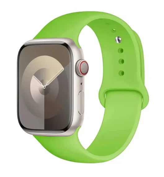 Silicone Band For Apple Watch strap 44mm 45mm 40mm 41mm 42-38mm 45 mm sport bracelet iwatch series 8 7 6 5 4 3 SE 9 Ultra 2 49mm