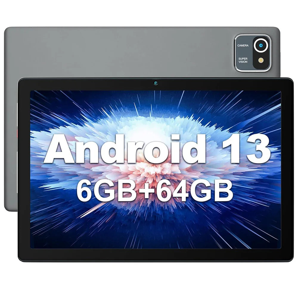 URAO 10 Inch Android Tablet Quad-Core 6GB RAM 64GB ROM to 128GB 5MP+8MP Dual Camera HD IPS Display WiFi Bluetooth PC Pad Tablets