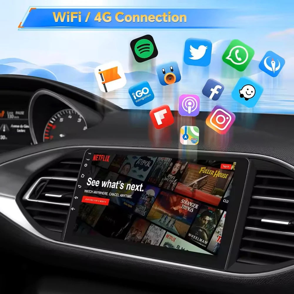 Car Android For Toyota Fortuner 2 SW4 2015-2022 Auto Radio Video Multimedia Player GPS Navigation In-cell QLED Screen 4G 2DIN