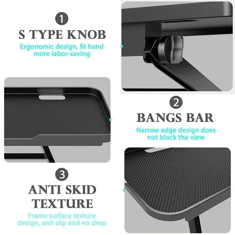 Adjustable Foldable Desktop Stand for TV Screen Computer Monitor Router Set-Top Box Player Office Home Storage Shelf Organizer