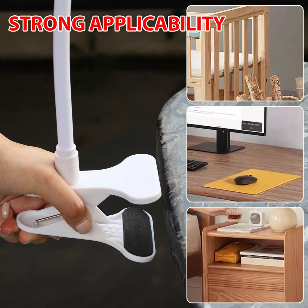 Protable Flexible Camera Clamp Mount Baby Monitor Camera Holder Stand Webcam Monitor Punch-free Bendable Bracket Base With Clip