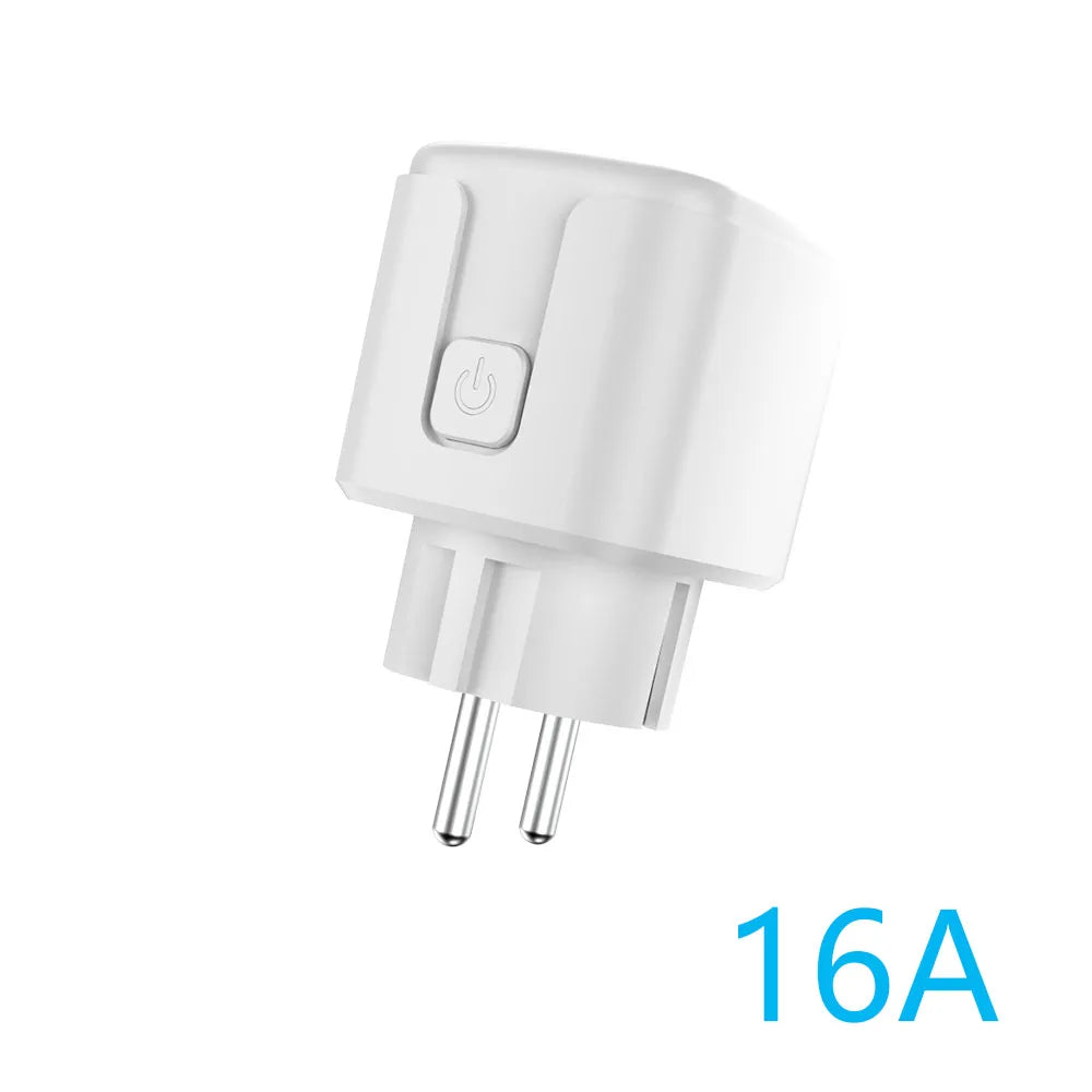 SIXWGH Smart Home Socket WiFi 16A EU/FR Plug Outlet Cozylife Remote Control Timer Power Monitor Support Voice Google Home Alexa