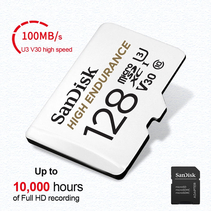 100% Original SanDisk Micro tf SD Card Class 10 TF Card 32GB 64GB 128GB Memory Card for Phone Tablet Flash Card