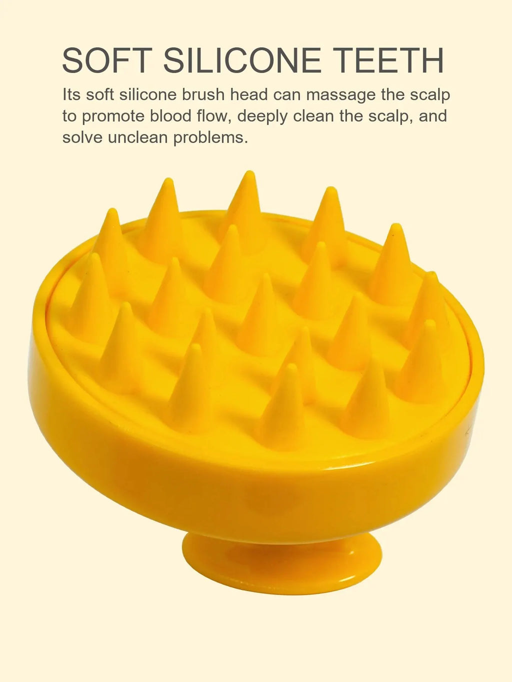 1 pcs silicone soft shampoo brush scalp massage comb thoroughly clean scalp body massage brush hair salon hair brush