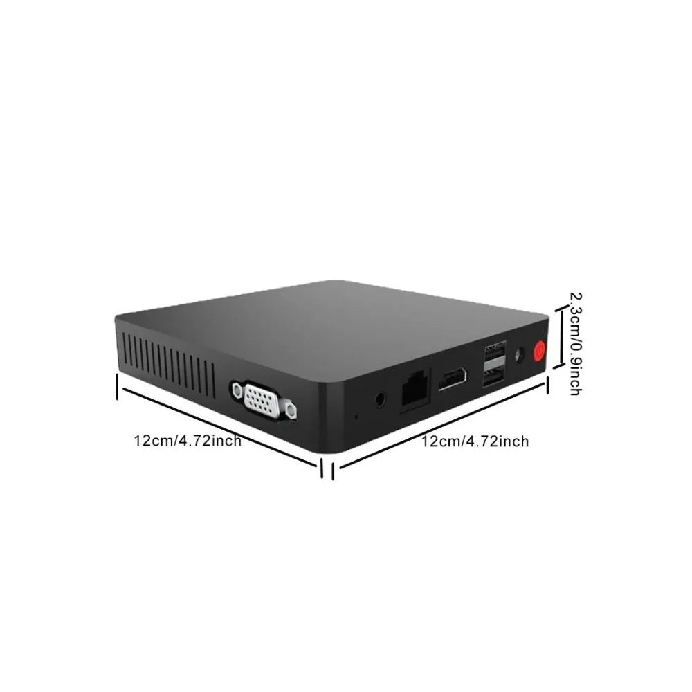 New Mini PC Intel J3710 Windows 10 Mini PC HTPC, with 8GB RAM 128GB ROM, USB 3.0, 1*HD-MI 1*VGA AC WIFI
