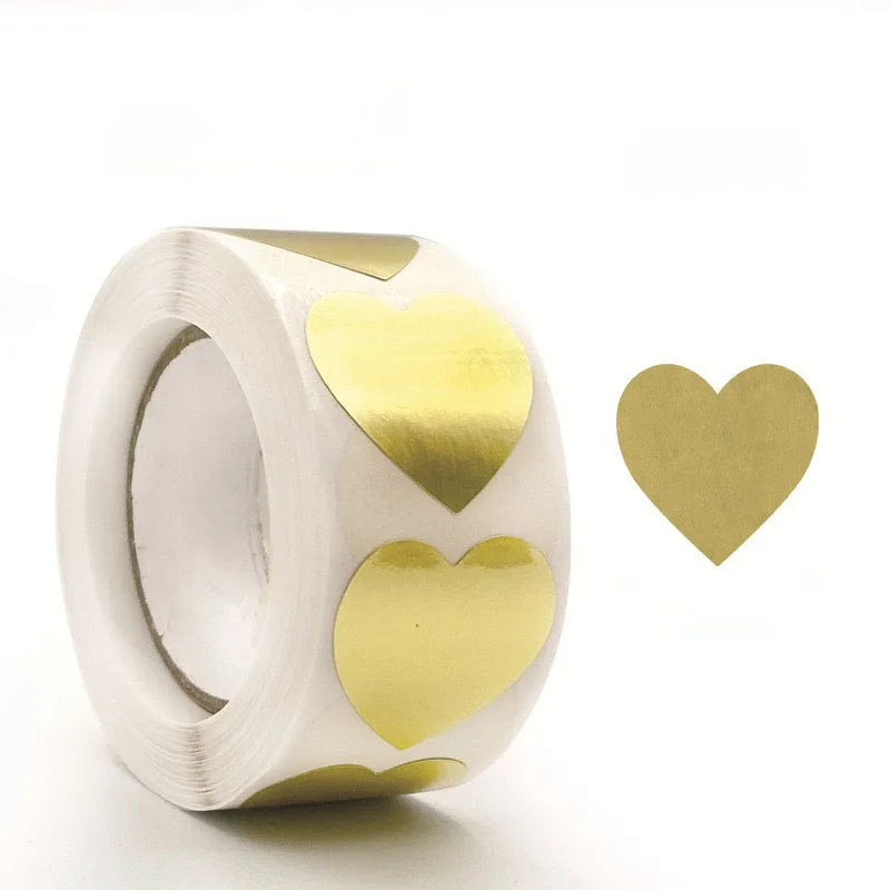 500 pcs / 1 roll ，kraft round self-adhesive label paper items classification name stickers personalized labels