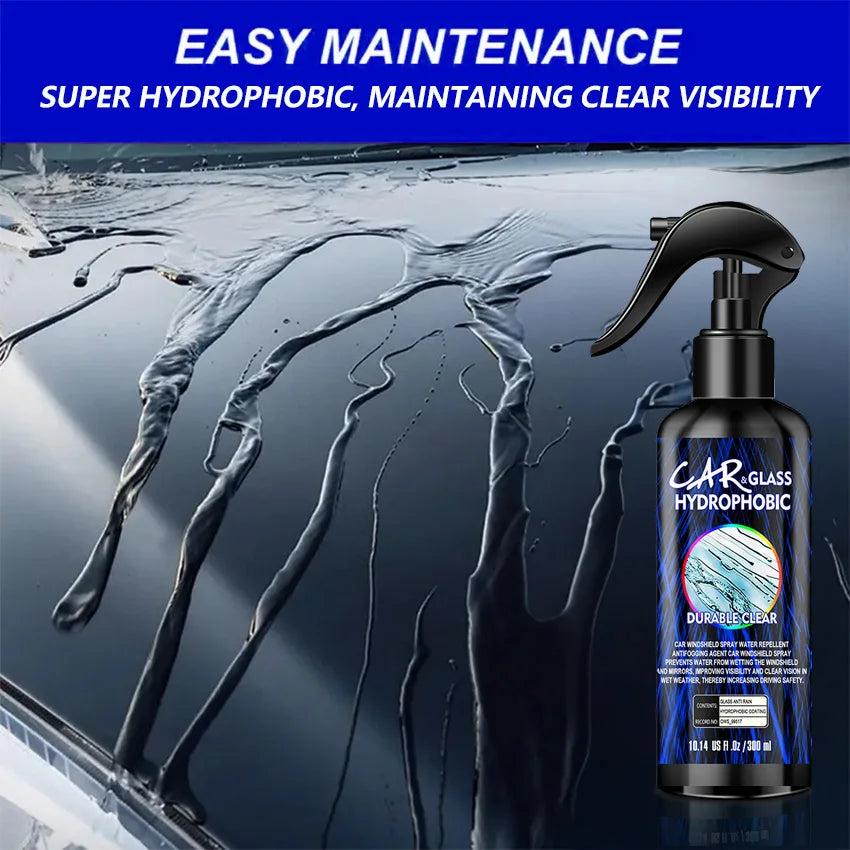 Water Repellent Spray Anti Rain Coating For Car Glass Hydrophobic Anti-rain Car Liquid Windshield Mirror Mask Auto Polish Kit