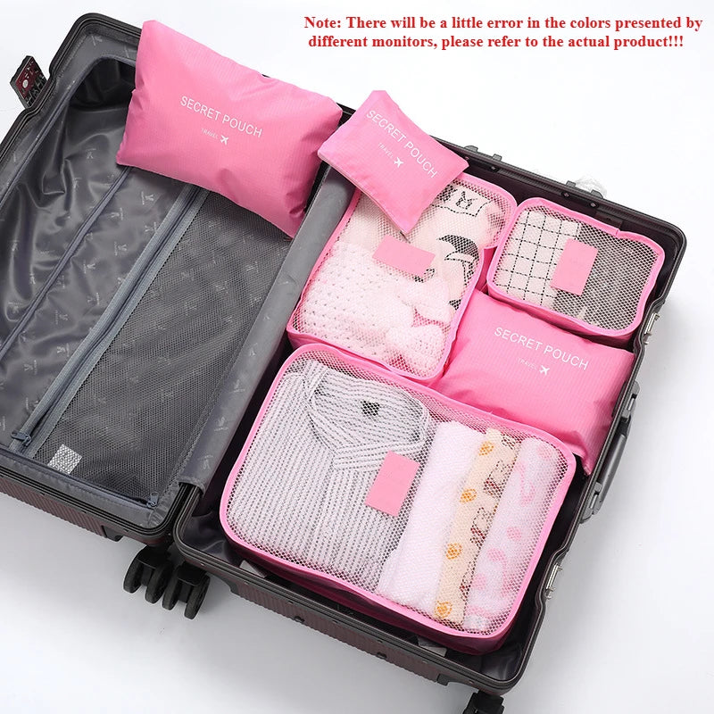 Home Travel 6-piece Clothing Storage and Organizing Bag Thickened Cosmetics Storage Bag Foldable Business Travel Storage Bag